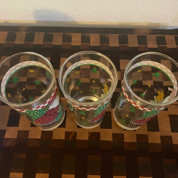 Vintage Debbie Mumm Set Of 3 Magic of Santa Christmas Festive Holiday Tumblers - Picture 9 of 11